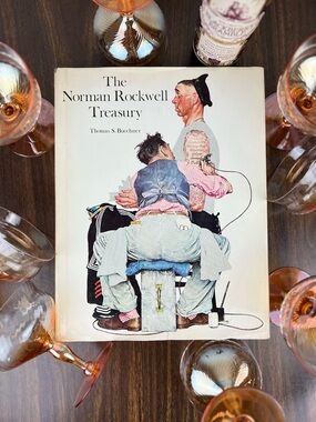 Vintage 1979 The Norman Rockwell Treasury Hardcover Coffee Table Book Art Decor